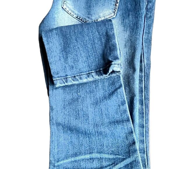 UK2LA Distressed Rhinestone Skinny Jeans Size 5 - Picture 6 of 6
